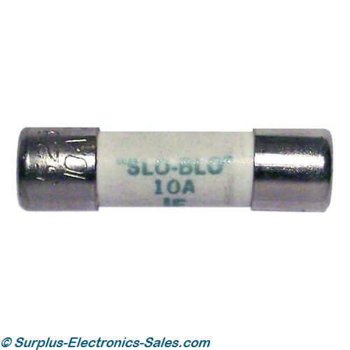 10A 250V Slow-Blow Fuse 5AB Size
